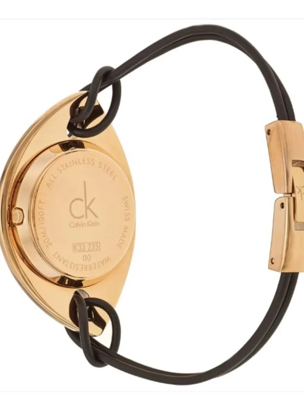 ✨NEW Luxe Calvin Klein Suspension CK Bronze Dial Women Watch Swiss Quartz K33235